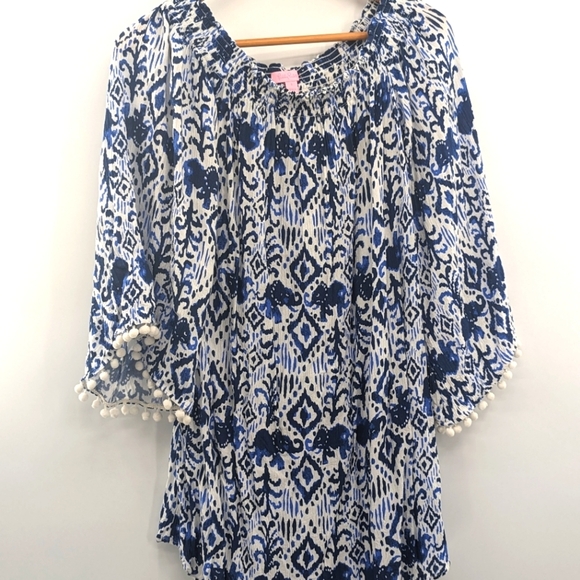 Lilly Pulitzer Nita Off-the-Shoulder Dress Cover Up - Picture 5 of 14